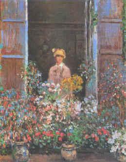 Claude Monet Camille at the Window Sweden oil painting art